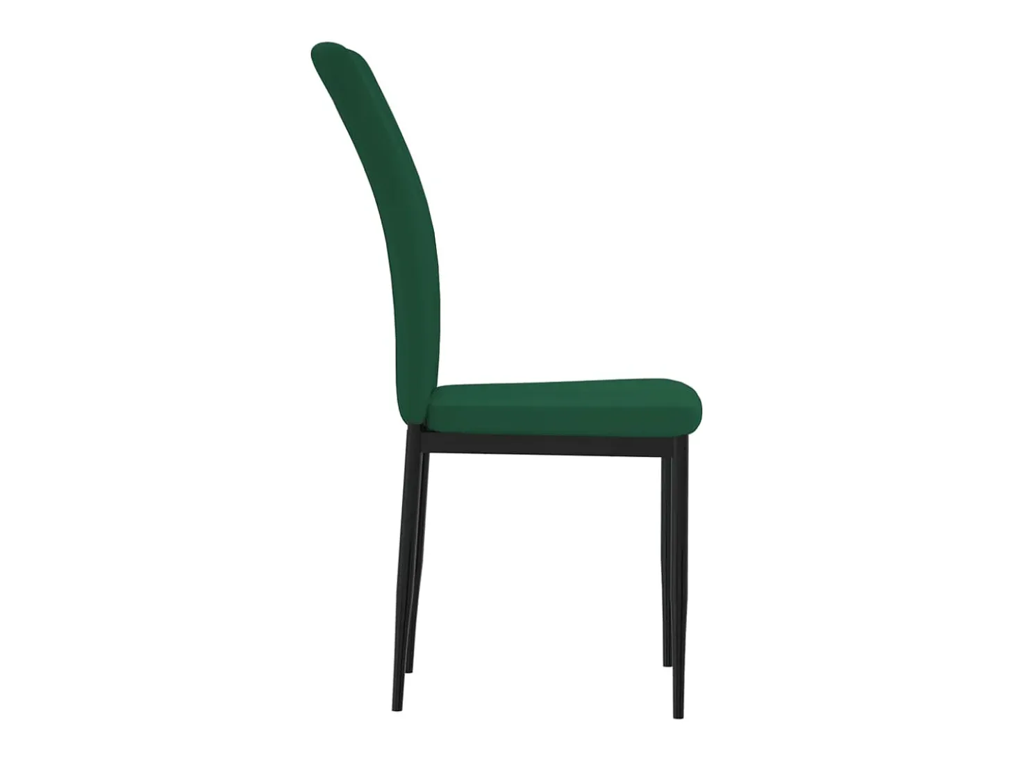 Sillas de comedor 4 unidades terciopelo verde oscuro