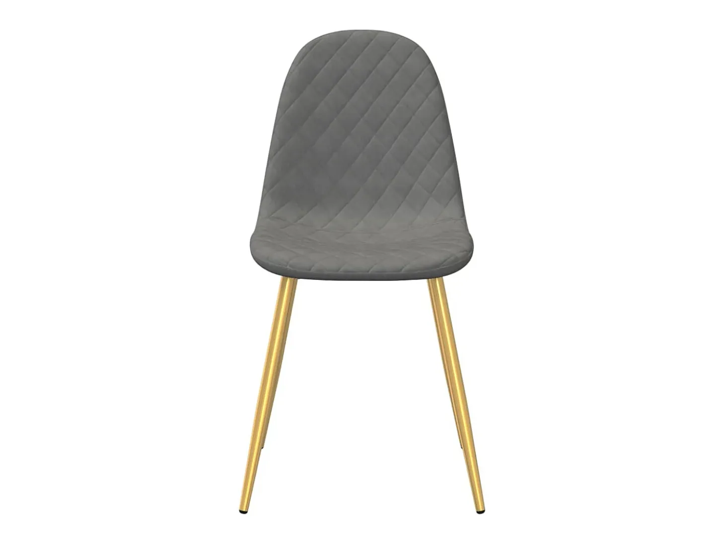 Sillas de comedor 2 unidades de terciopelo gris claro