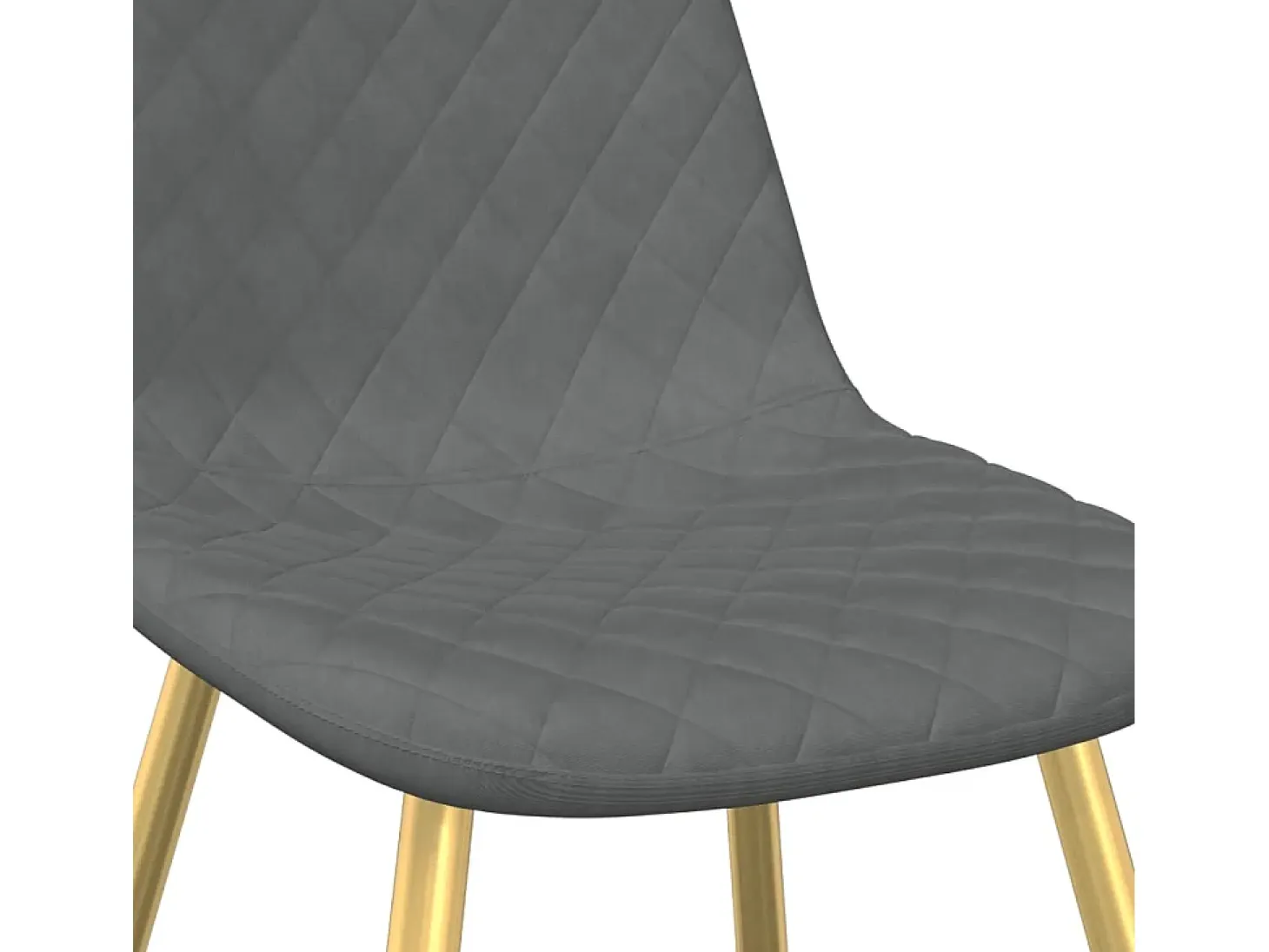 Sillas de comedor 2 unidades de terciopelo gris claro