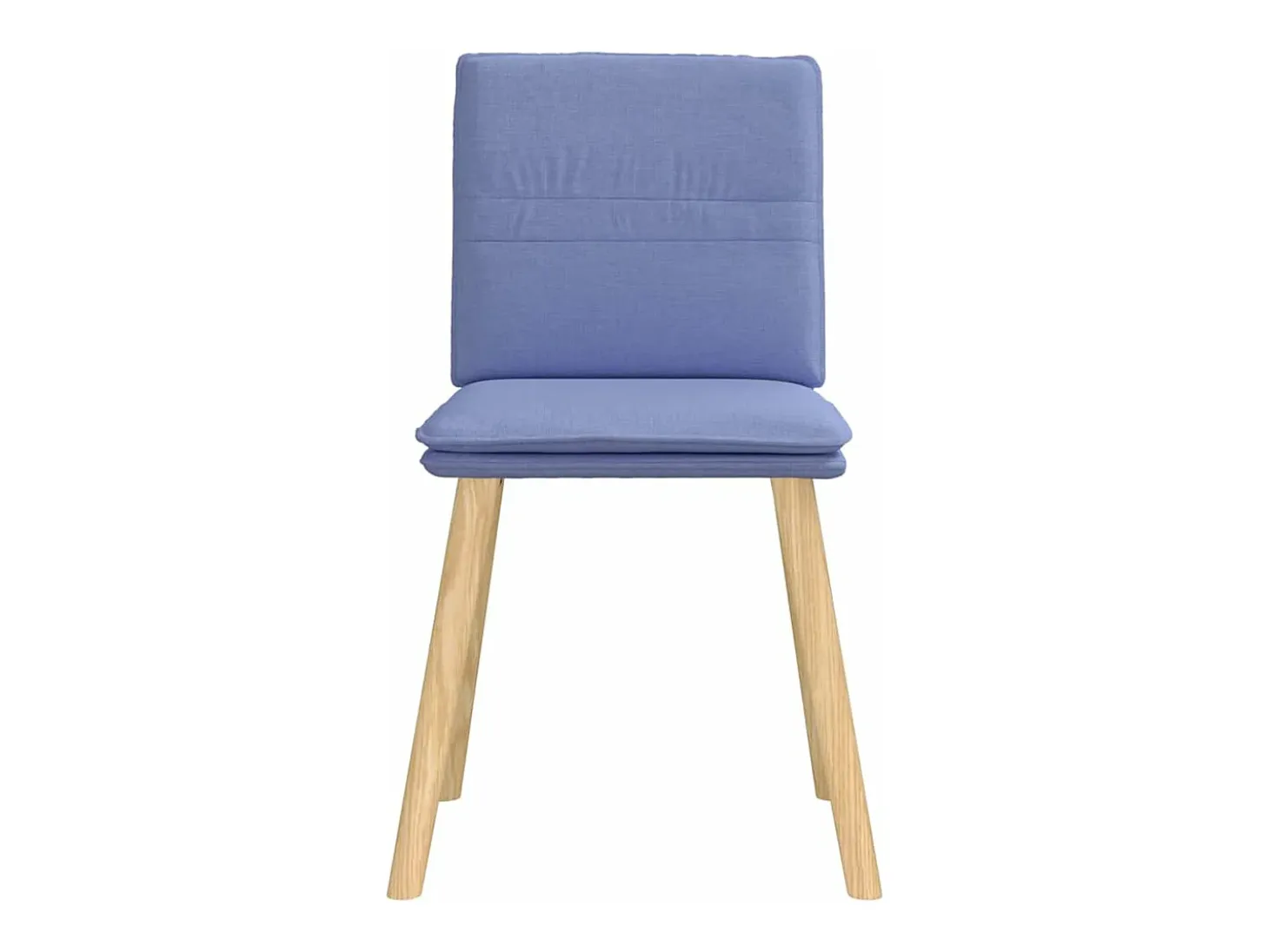 Sillas de comedor 4 unidades tela azul jeans