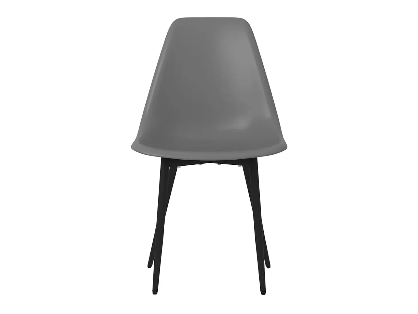 Sillas de comedor 6 unidades gris PP ES34593