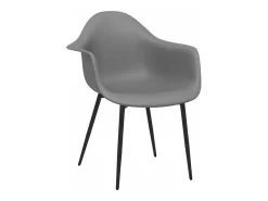 Sillas de comedor 6 unidades gris PP