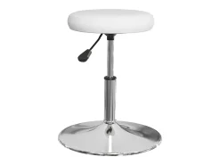 Sillas de comedor 6 unidades cuero sintético blanco