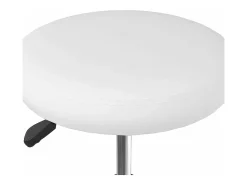 Sillas de comedor 6 unidades cuero sintético blanco