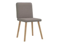 Sillas de comedor 4 unidades tela taupe
