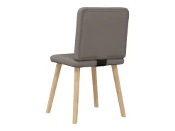 Sillas de comedor 4 unidades tela taupe