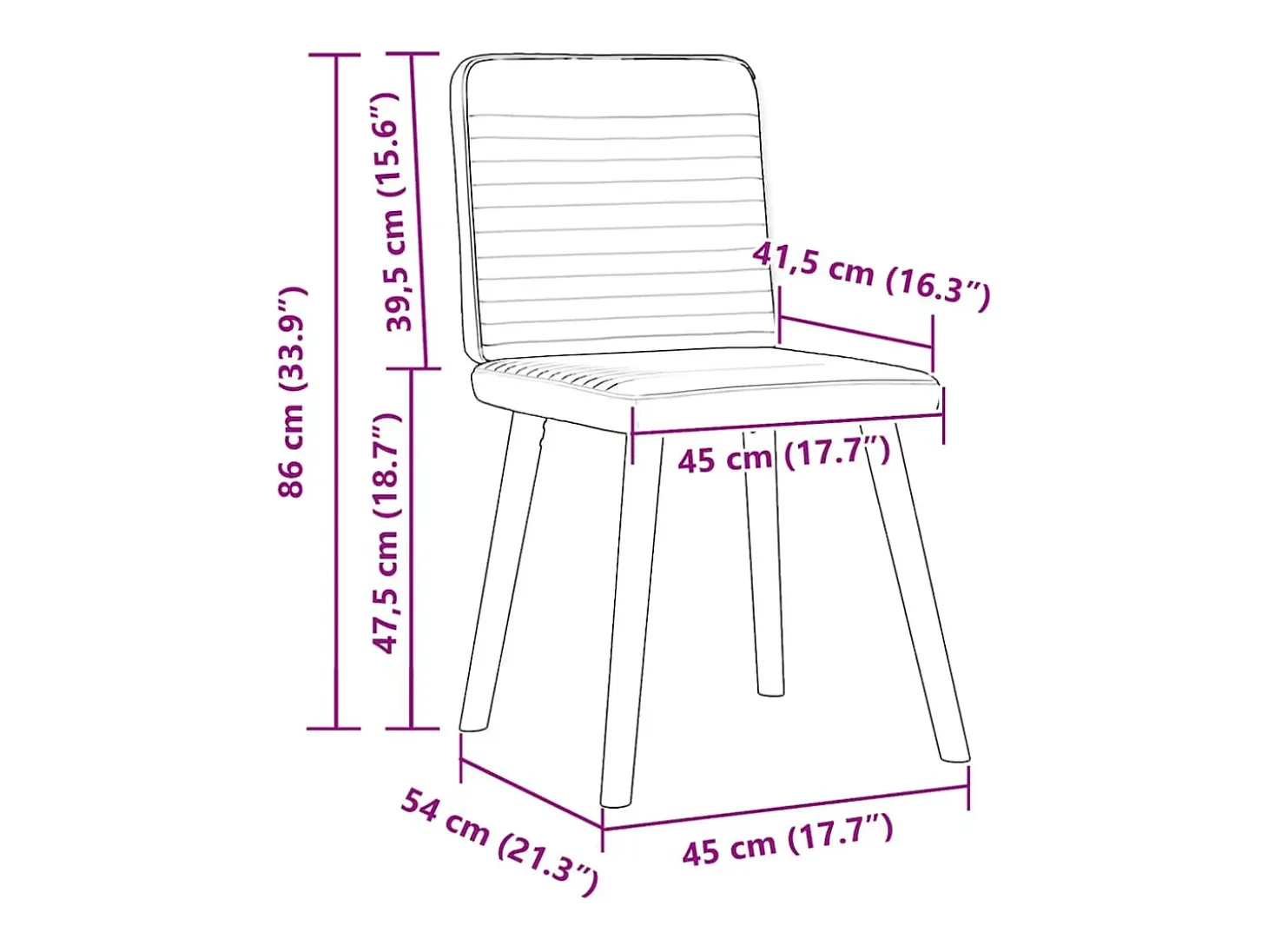 Sillas de comedor 4 unidades tela taupe
