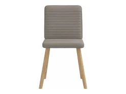 Sillas de comedor 4 unidades tela taupe