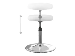 Sillas de comedor 2 unidades cuero sintético blanco