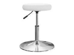 Sillas de comedor 2 unidades cuero sintético blanco