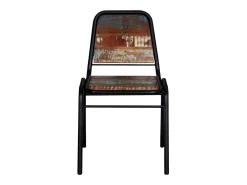 Sillas de comedor 2 unidades madera maciza reciclada