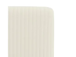 Sillas de comedor 4 unidades terciopelo crema