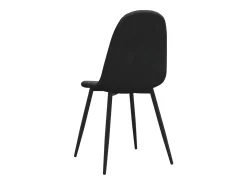 Sillas de comedor 2 unidades terciopelo negro