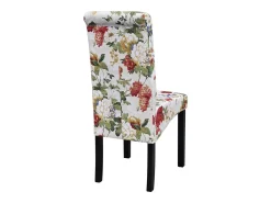 Sillas de comedor 6 unidades tela multicolor