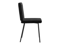 Sillas de comedor 4 unidades terciopelo negro