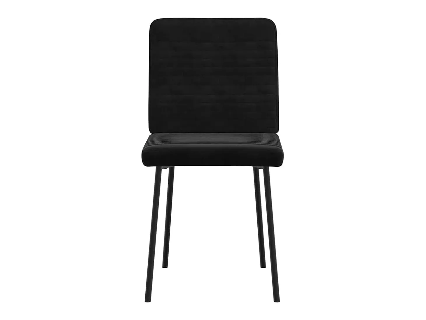 Sillas de comedor 4 unidades terciopelo negro