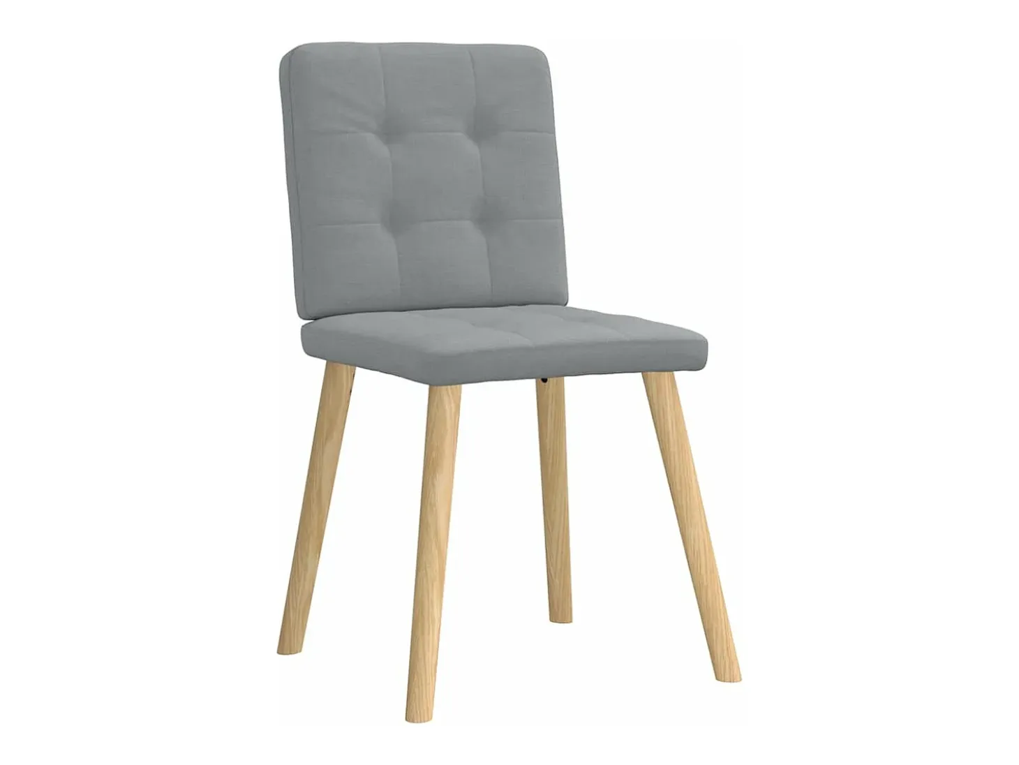 Sillas de comedor 6 unidades de tela gris claro
