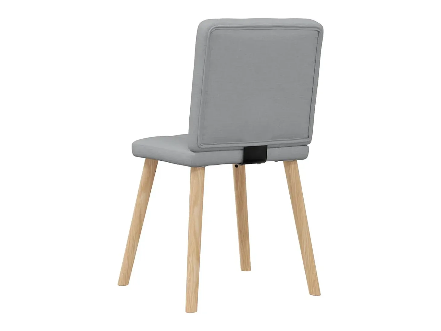 Sillas de comedor 6 unidades de tela gris claro