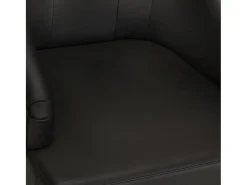 Sillas de comedor 2 unidades cuero auténtico de cabra negro