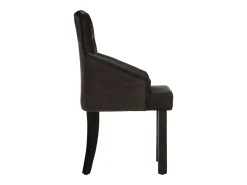Sillas de comedor 2 unidades cuero auténtico de cabra negro