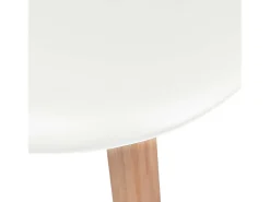 Sillas de comedor 6 unidades plástico blanco