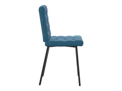 Sillas de comedor 4 unidades terciopelo azul