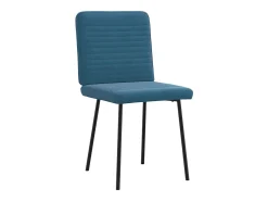 Sillas de comedor 6 unidades terciopelo azul