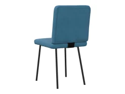 Sillas de comedor 6 unidades terciopelo azul