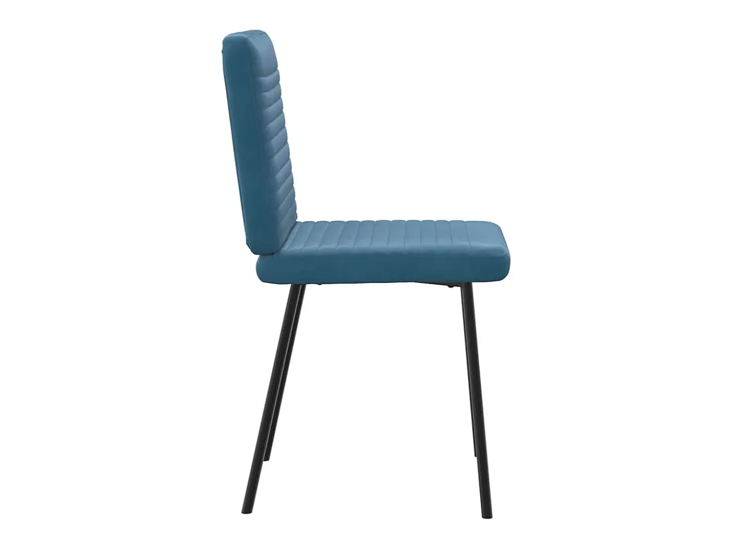 Sillas de comedor 6 unidades terciopelo azul