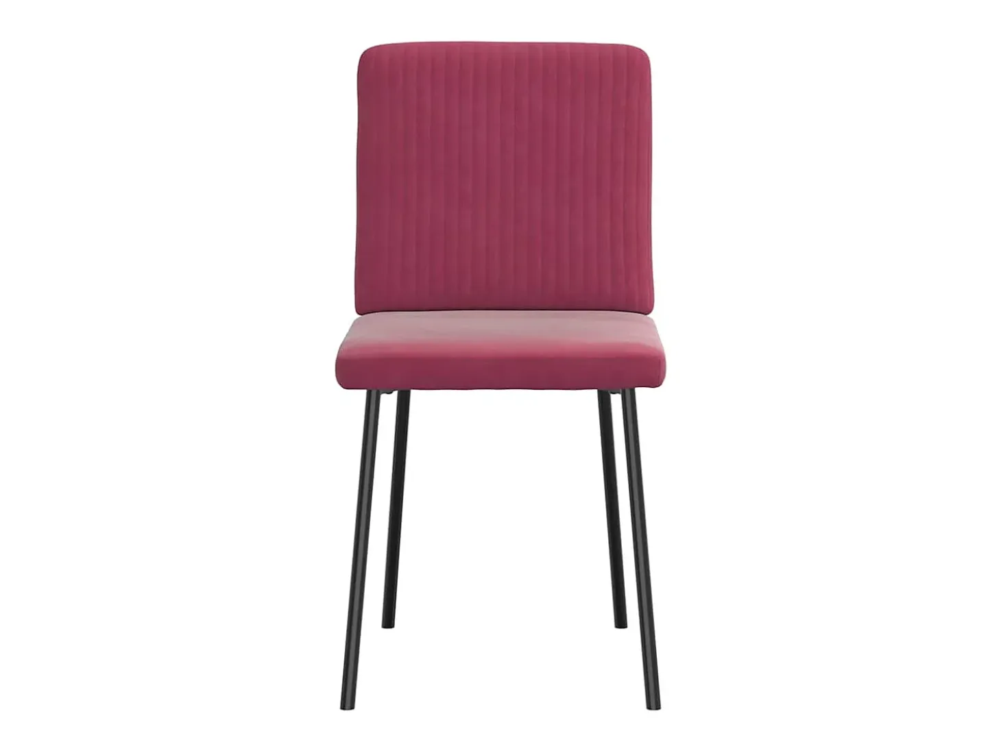 Sillas de comedor 4 unidades terciopelo rojo tinto
