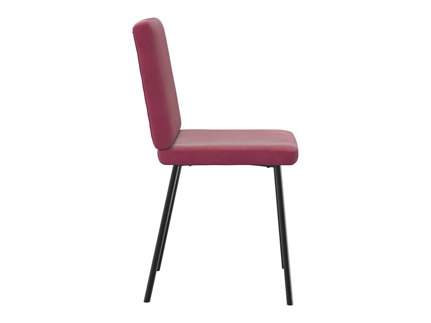 Sillas de comedor 4 unidades terciopelo rojo tinto
