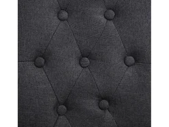Sillas de comedor 2 unidades tela gris oscuro
