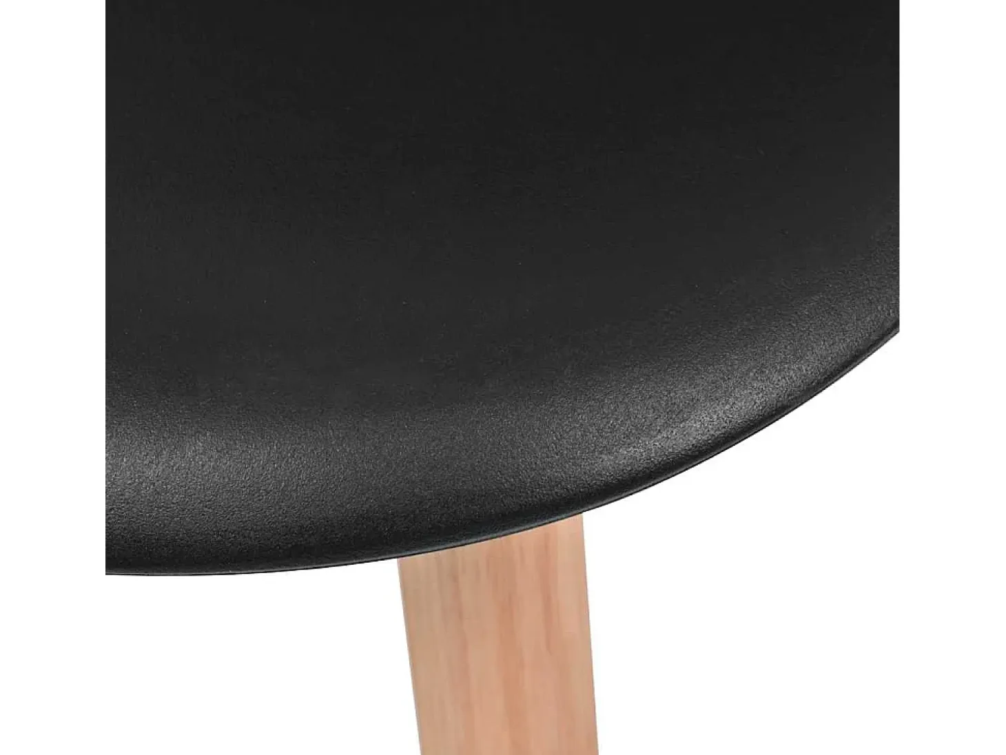 Sillas de comedor 2 unidades plástico negro