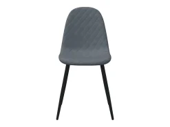 Sillas de comedor 2 unidades terciopelo gris oscuro