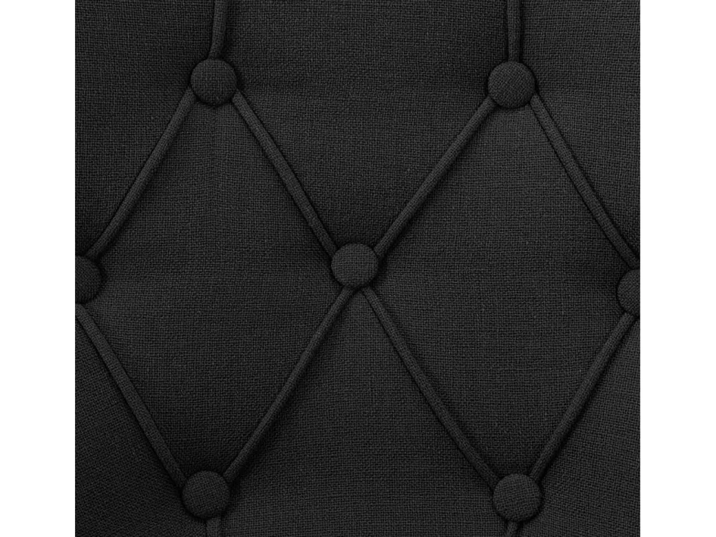 Sillas de comedor 2 unidades de tela negras