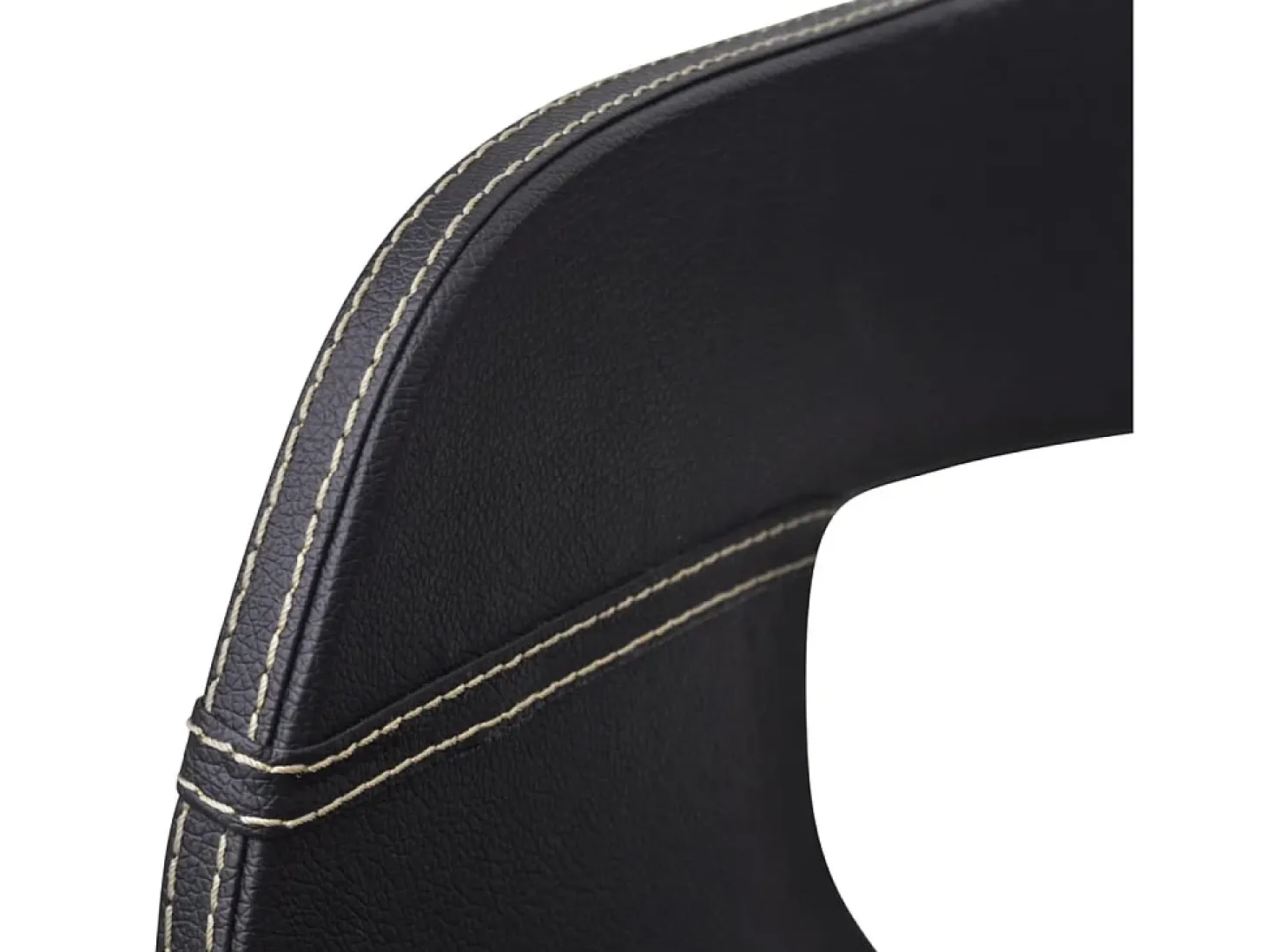Sillas de comedor 2 unidades madera curvada y cuero sintético negro