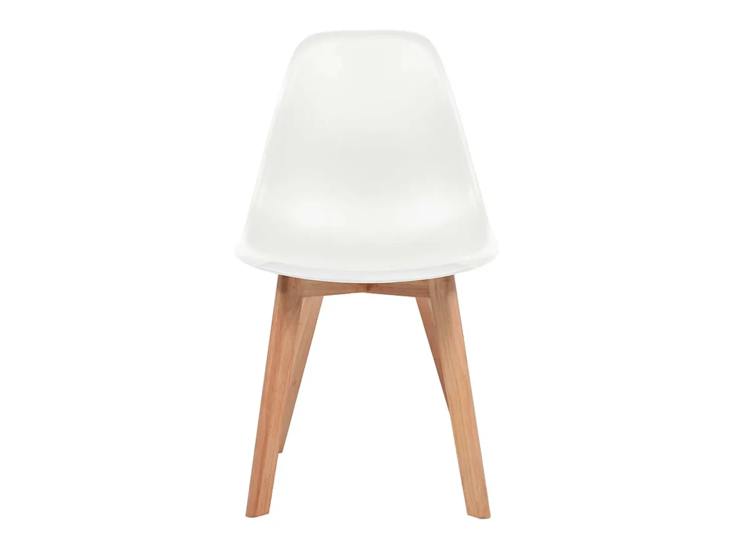 Sillas de comedor 6 unidades plástico blanco