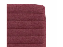 Sillas de comedor 2 unidades tela rojo tinto
