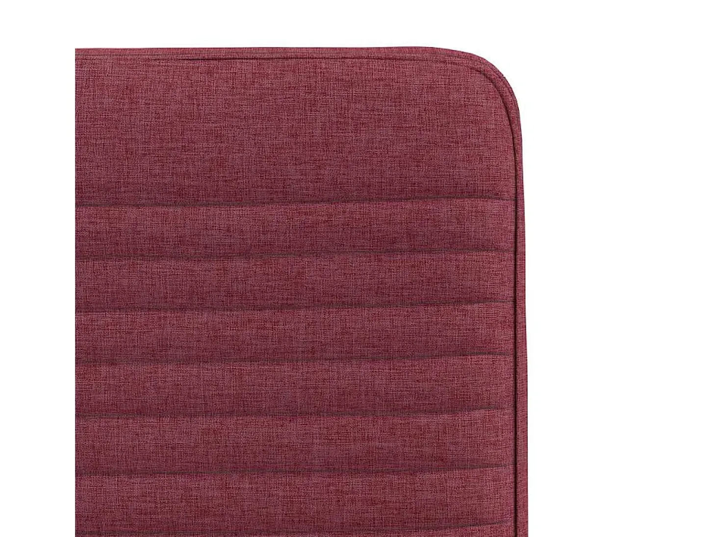 Sillas de comedor 6 unidades tela rojo tinto