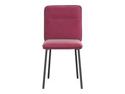 Sillas de comedor 2 unidades terciopelo rojo tinto