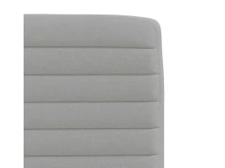 Sillas de comedor 2 unidades tela gris nube