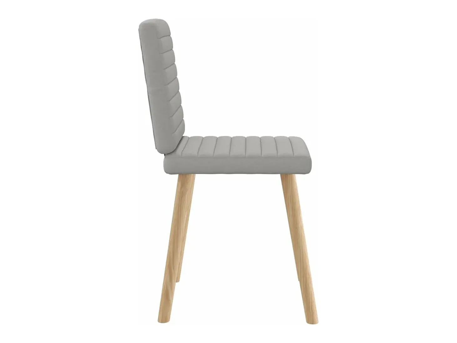 Sillas de comedor 2 unidades tela gris nube