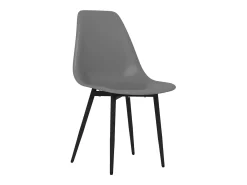 Sillas de comedor 6 unidades gris PP
