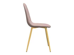 Sillas de comedor 4 unidades terciopelo rosa