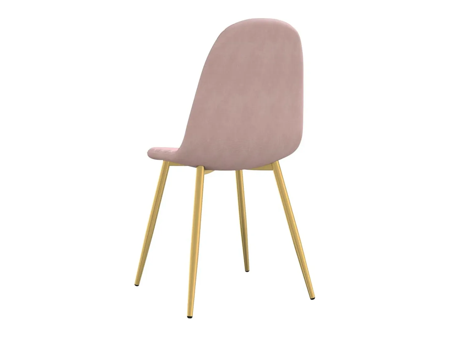 Sillas de comedor 4 unidades terciopelo rosa