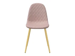 Sillas de comedor 4 unidades terciopelo rosa