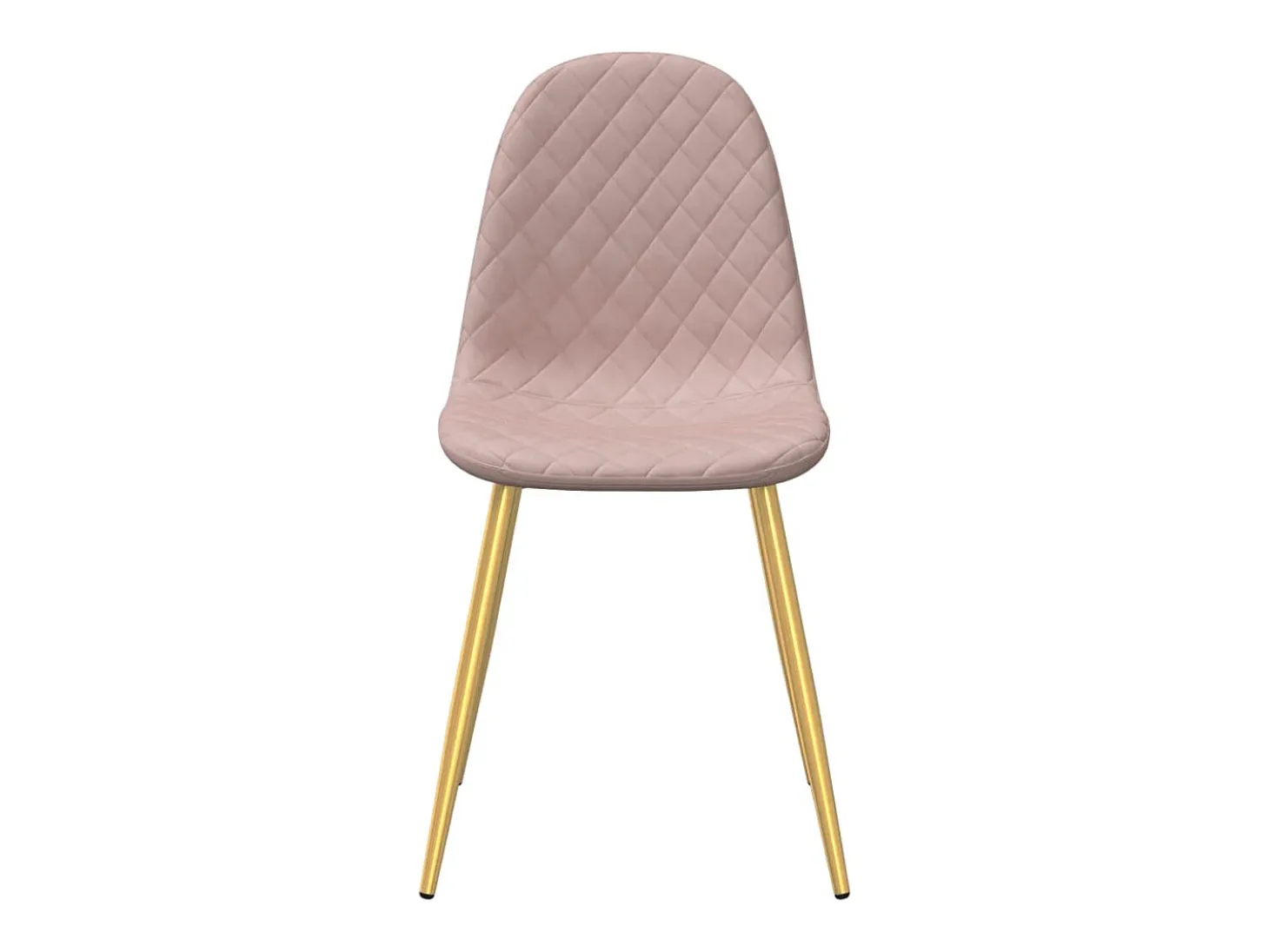 Sillas de comedor 4 unidades terciopelo rosa