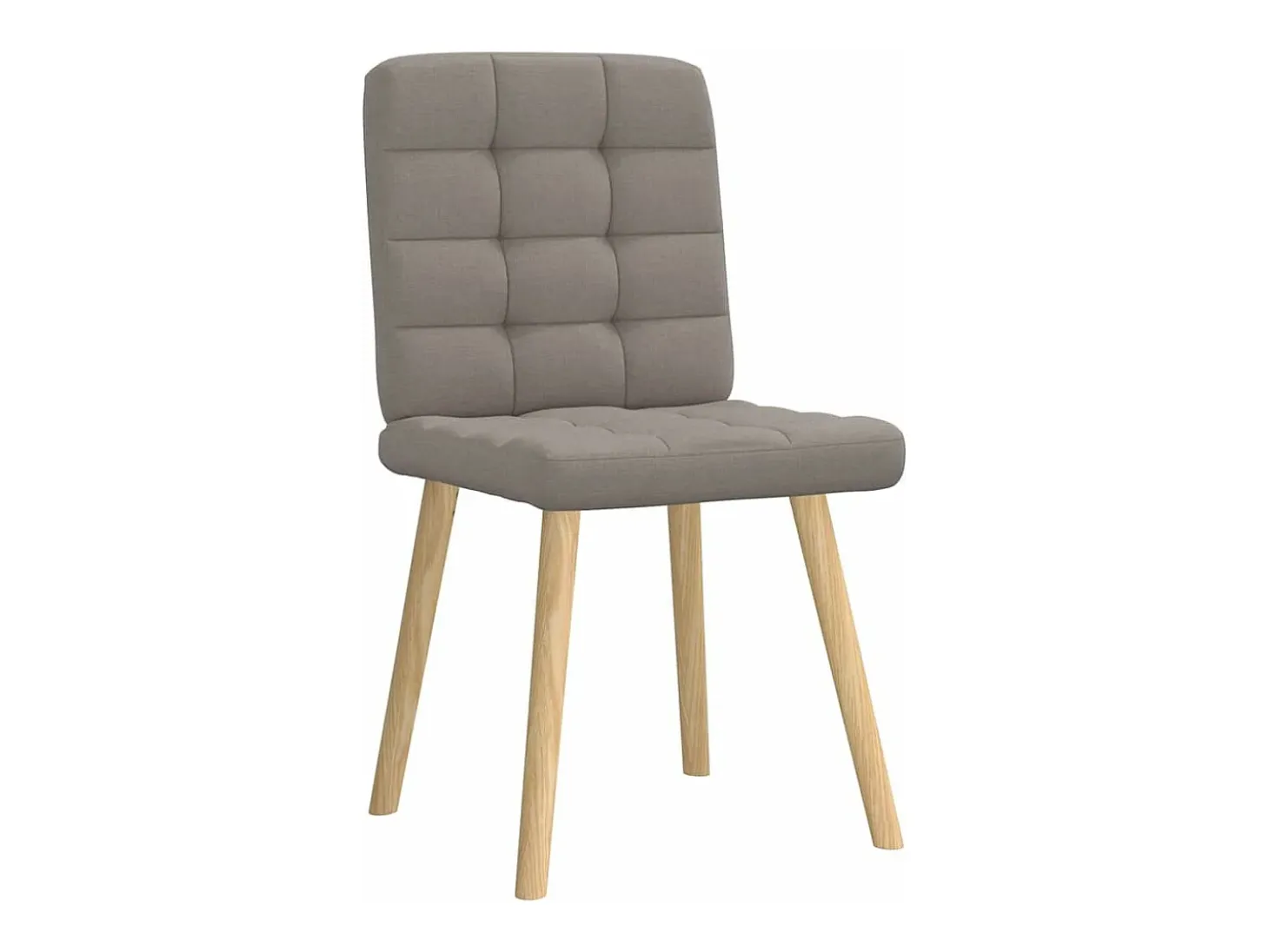 Sillas de comedor 2 unidades tela gris taupé
