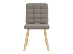 Sillas de comedor 2 unidades tela gris taupé
