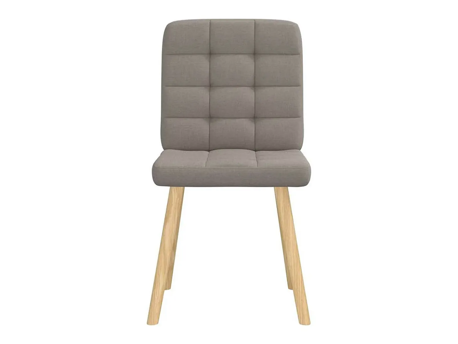 Sillas de comedor 2 unidades tela gris taupé